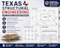 texas structural engineering, load calculation, foundation plan, and beam design