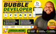bubble website app bubble io bubble developer for mvp, saas with ai integration