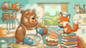 draw a cute and funny cartoon illustration