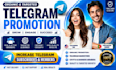 crypto telegram promotion, telegram subscriber, telegram channel promotion