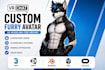 character rigging vr character 3d model vrchat avatar quest avatar vrchat 3d mod