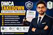 draft and submit dmca takedown notices for copyright infringement