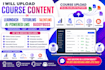 upload course content on learndash tutorlms talentlms, ai powered lms, buddyboss