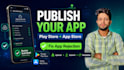 publish your app and fix play store or app store rejection