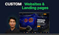 create a responsive landing page with HTML CSS and js