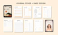 do custom kdp journal cover and interior, planner, notebook, prayer journal