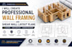 create professional wall framing and shear wall layout plans