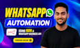 set up whatsapp automation chatbot using n8n and whatsapp business API