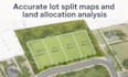 draft accurate lot split maps and land allocation analysis