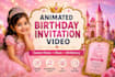 create birthday invitation videos