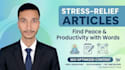 write expert articles on stress relief and mental wellness