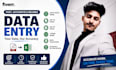 do data entry, copy paste, pdf to excel data entry