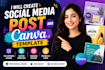 create social media post and canva templetes
