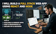 build a full stack web app using react and node