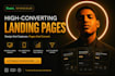 professional blogger landing page design