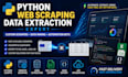 build a python web scraping bot, data extraction tool and scraper script