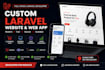 build a custom business or ecommerce website in laravel php