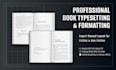 do professional book formatting and interior typesetting