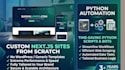code custom web solutions and python scripts to automate tasks