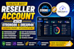 create best reseller account, with strong8k, dream4k, admin panel integration
