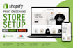 build a shopify print on demand store with printify and printful