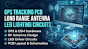 design gps tracking pcb, long range antenna and led lighting circuits
