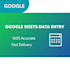data entry in google sheets fast delivery
