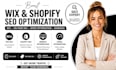 boost wix seo, onpage shopify wix website optimization,shopify optimization