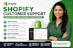 provide shopify order management and customer support