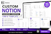 build notion dashboard notion workspace notion CRM notion template