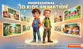 create 3d animation, character animation, animation for kids, kids animation