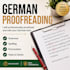 proofread and edit your german text professionally