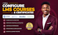 configure lms courses and certificate in academy ocean skyprep docebo paradiso