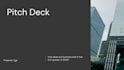design pitch deck and business presentation