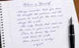 beautiful handwritten notes, assignments and documents