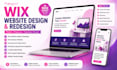 do wix website design wix redesign develop wix business website wix development