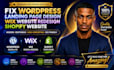 fix wordpress website landing page design wix website redesign shopify website