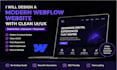 design a modern webflow website with clean UI UX