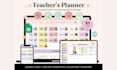 create printable teacher planner, grading sheet, lesson planner, class schedule