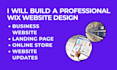 create, recreate, redesign wix website wix seo