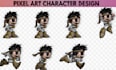 do pixel art pixel animation sprite sheet pixel character design