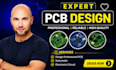 do clean pcb layout, design schematics, electronic circuits in kicad pcb design