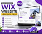 design wix website, landing page, mobile optimization, speed up