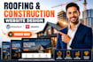 design roofing and construction contractor websites