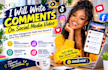 write comments on social media video, fb, twitter, ig, tiktok, yt, blog post
