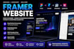 design framer website or convert figma to framer, lovable to wordpress elementor