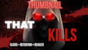 design creepy youtube thumbnail for horror videos and gaming content