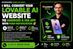 convert lovable ai base44 web app to android ios app with push notifications