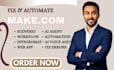 fix make com made com make com automation setup make com automation make expert