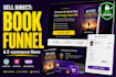 build a book funnel website to sell ebooks directly